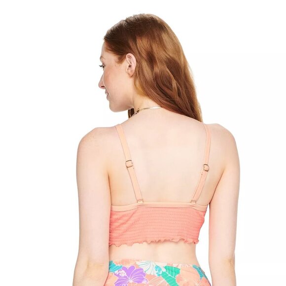 SO High Waisted  & High Neck Hibiscus 2 Pc Swim Bikini Med or Large NEW - Picture 3 of 10